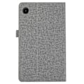 Miniatyrbild 2 av 6: Samsung Galaxy Tab A9+ Vikbart fodral korthållare Tygtextur grå