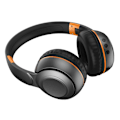 Miniatyrbillede 1 af 7: Bluetooth 5.0 trådløse hovedtelefoner Over-Ear foldbare sportshøretelefoner – Sort Black