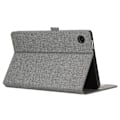 Miniatyrbilde 6 av 6: Etui for Samsung Galaxy Tab A9 Tablet med stofftekstur, folio og stativ Grey