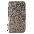 Miniatyrbillede 3 af 6: Til Samsung Galaxy A16 5G / A16 4G Flip Cover i PU Læder med Blomster Mønster Grey