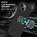 Miniatyrbillede 2 af 7: iPhone 14 Fingerring Kickstand Hybrid Taske - Sort Black