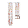 Pikkukuva 7 / 7: Silikoninen kellohihna Apple Watch 4 44mm, Series 3/2/1 42mm - Kukat Multicolor