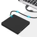Miniatyrbilde 2 av 8: USB 3.0 + Type-C DVD-stasjon Ekstern CD-leser VCD-brenner Ultra tynn Black