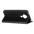 Pikkukuva 6 / 8: Litchi Wallet Stand Case for Nokia 7.3 Black