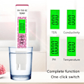 Miniatyrbillede 7 af 8: 4-i-1 test for vandkvalitet PH TDS EC TEMP testpen White