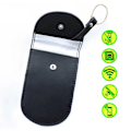 Miniatyrbild 5 av 7: Car key Signal blocking bag Anti-theft RFID blocking Svart