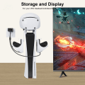 Miniatyrbilde 2 av 7: Playstation 5 PS5 Slim Toppstativ VR-Hjelm Oppbevaringsstativ Transparent