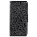 Miniatyrbilde 2 av 7: For Google Pixel 8a Etui Nappa-tekstur Split Telefondeksel Lommebok Black