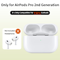 Pikkukuva 4 / 8: D03 AirPods Pro 2 Korvaava Latauskotelo Sisäänrakennettu 680mAh Akulla White
