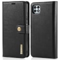 Miniatyrbillede 1 af 11: DG.MING 2-i-1 tegnebog taske til Samsung Galaxy A22 5G Black
