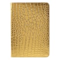 Miniatyrbild 7 av 11: Fodral iPad Air / iPad 9.7 2017 & 2018 360 rotation Krokodil Guld Guld