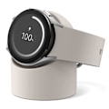 Miniatyrbillede 5 af 10: Watch Charger Stand Compatible with Samsung Round Smart Watch Charger Stand Desktop Holder Beige