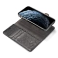 Miniatyrbild 6 av 10: DG.MING iPhone 12 Pro Max Split Läder Plånboksfodral - Svart Svart