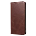 Miniatyrbilde 6 av 7: Pengesekk Stativ Telefonveske for iPhone 15 Mobildeksel - Kaffe Dark brown