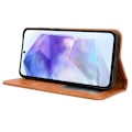 Pikkukuva 3 / 6: Lompakkoteline Käännettävä puhelinkotelo Samsung Galaxy A35 Brown
