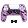 Miniatyrbilde 1 av 4: DATA FROG Silikondeksel for Sony Playstation 5 Gamepad med 2 Rocker Caps Multicolor