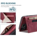 Miniatyrbillede 3 af 9: AUTSPACE A01 Retro Wallet Case for iPhone 13 Pro - Red Red