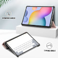 Miniatyrbillede 10 af 10: Tri-fold Stand Smart Case for Samsung Galaxy Tab S7 / S8 Gold