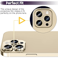 Miniatyrbillede 3 af 4: Til iPhone 15 Pro / 15 Pro Max Lens Glitter Gold
