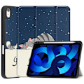 Miniatyrbillede 1 af 11: Tri-fold Stand Case for iPad 10.9 (2022) Tablet Cover Pen Holder - Cat Blue