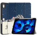 Pikkukuva 1 / 11: Tri-fold Stand Case for iPad 10.9 (2022) Tablet Cover Pen Holder - Cat Blue