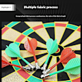 Miniatyrbild 6 av 8: Dubbelsidig magnetisk darttavla dart inomhus/utomhus 17-tum magnetduk + 6 pilar Grön