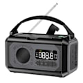 Pikkukuva 1 / 11: käsikampi Radio 12000mAh Power Bank Akku taskulamppu Aurinkolataus Black