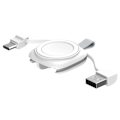 Pikkukuva 1 / 11: Laturi Apple Watch -latausalustalle Type-C-/USB-kaapelilla White