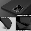 Miniatyrbillede 3 af 4: Jazz Twill Texture TPU Cover for Samsung Galaxy A71 - Black Black