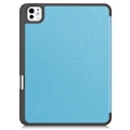 Miniatyrbild 2 av 6: Till iPad Pro 11 (2024) Slim fit tri-fold fodral Pennfack - LjusBlå Ljusblå