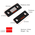 Pikkukuva 5 / 8: 2Pcs / Set Magnetic Door Catch Drawer Cabinet Closer Adhesive Black
