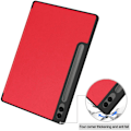 Pikkukuva 4 / 7: Kolmen taittotelineen älykotelo Samsung Galaxy Tab S10+ (S10 Plus) -puhelimelle Red