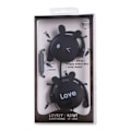 Miniatyrbillede 1 af 3: Rabbit Earbuds Over Ear Hovedtelefoner Clip Kablet 3,5 mm Headset med Mikrofon - Sort Black