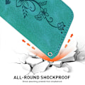 Miniatyrbilde 5 av 7: For Xiaomi Redmi 14C 4G Case Lily Flower Imprint Phone Cover with Stand Green