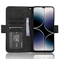 Pikkukuva 5 / 7: Ulefone Note 16 Pro useiden korttipaikkojen lompakkokotelon suoja Black