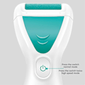 Miniatyrbillede 9 af 9: Fodkværn Elektrisk hård hud Hæle Slibning Pedicure Remover Død hud Green