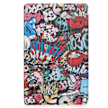 Miniatyrbilde 2 av 9: Trefoldet Stativdeksel for Lenovo Tab M9 - Graffiti Multicolor