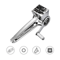 Miniatyrbillede 10 af 11: Håndroterende rivejern Slicer Oste rivejern i rustfrit stål Silver