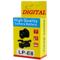 Miniatyrbilde 2 av 5: LP-E8 Li-ion batteri for Canon EOS 550D / 600D / 650D / 700D / 60D osv White