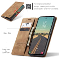 Miniatyrbillede 2 af 7: CASEME Retro Pung Taske til Samsung Galaxy S23 FE Brown