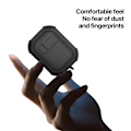 Miniatyrbillede 6 af 11: Til AirPods 4 Taske DUX DUCIS PC+TPU Bluetooth Taske / Skal med krog Black