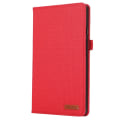 Miniatyrbilde 5 av 6: Etui for Samsung Galaxy Tab A9+ med stofftekstur, folio og stativ Red
