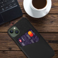 Miniatyrbilde 4 av 4: Kortholder Beskyttende Telefonveske for iPhone 15 Plus Deksel Black