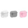 Pikkukuva 2 / 10: AirPods 4 -kuulokekotelolle Snap Switch jääkristallikirkas kuori - läpinäkyvä Transparent