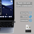 Miniatyrbilde 4 av 5: USB Mouse Jiggler Portable Mini Mouse Mover driverfri holder datamaskinen aktiv Black
