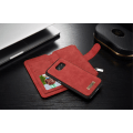 Miniatyrbillede 5 af 11: CASEME Samsung Galaxy S7 Edge Retro läder plånboksfodral Röd Red