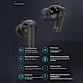 Miniatyrbilde 5 av 9: B19 150 språk oversettelse oversetter smart stemme Bluetooth in-ear hodetelefoner Black