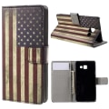 Miniatyrbillede 1 af 9: Samsung Galaxy A3 (2016) Plånboksfodral - Retro US Flag Multicolor