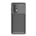Pikkukuva 1 / 8: Carbon Fiber Anti-drop Soft TPU Case for Motorola Edge+ - Black Black