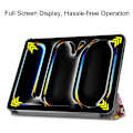 Miniatyrbillede 4 af 7: Til iPad Pro 11 (2024) Etui Tre-fold Stativ Tablet Cover - Graffiti Multicolor